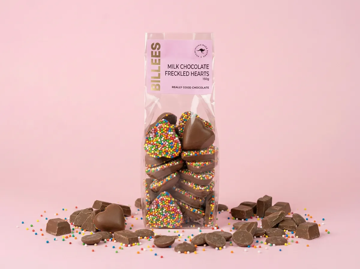 Milk Chocolate Freckled Hearts 150g thumbnail 2