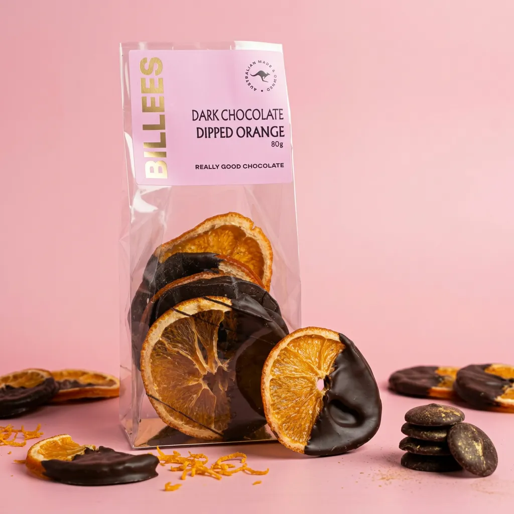 Dark Chocolate Dipped Orange 80g thumbnail 2